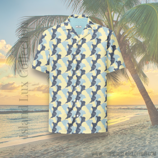 Camisa Tropical Swirl con botones