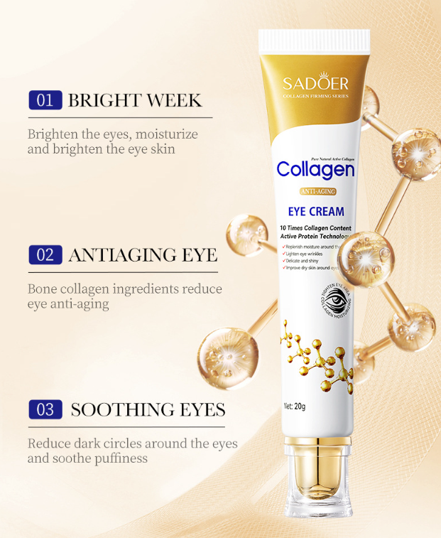 Crema de Ojos de Colágeno para Líneas Finas
