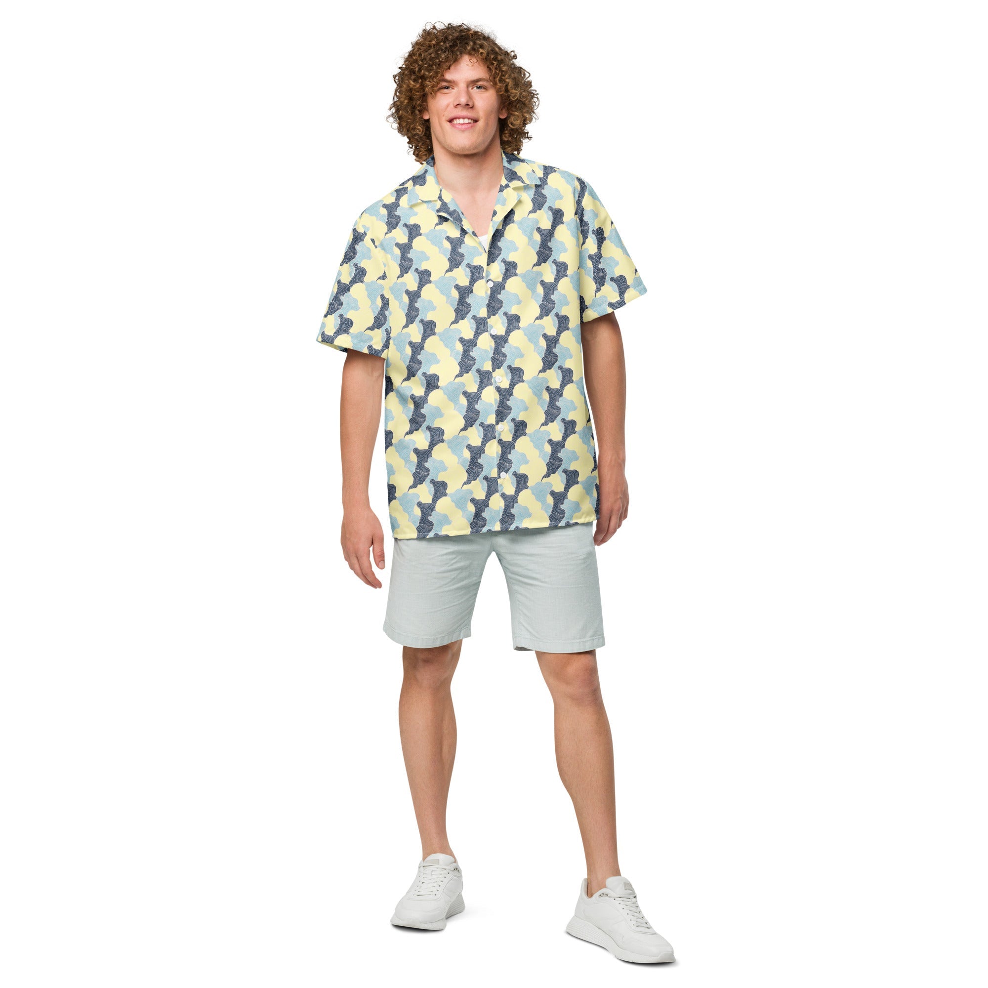 Camisa Tropical Swirl con botones